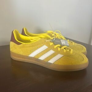 Yellow Adidas Gazelle W Size 8